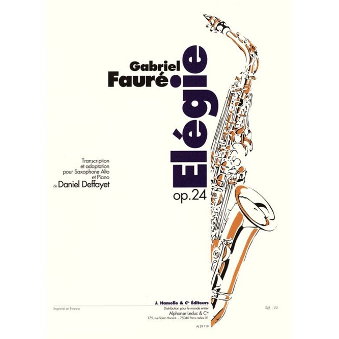 FAURE, GABRIEL.- ELEGIA OP.24 (ELEGIE)