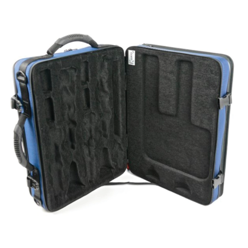 Estuche 2 Clarinetes Sib + La Bam Trekking 3028S Azul Rectangular