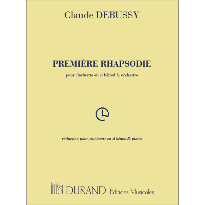 DEBUSSY, CLAUDE.- PRIMERA RAPSODIA CLARINETE Y PIANO