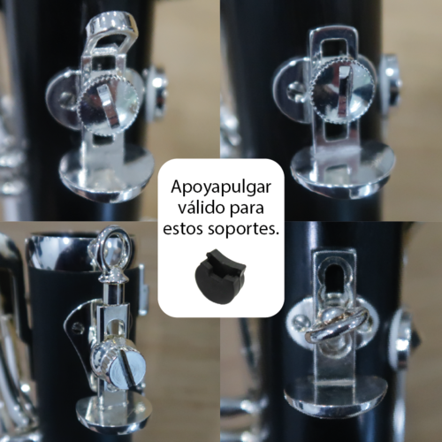 Apoyapulgar Grande Clarinete Sib Boehm B21 Negro