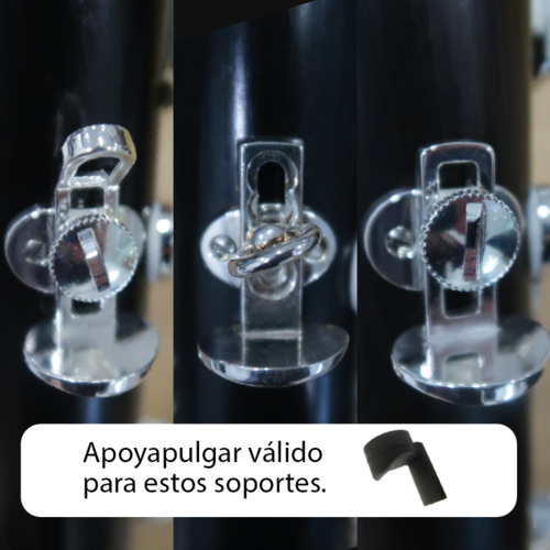 Apoyapulgar Clarinete Sib Boehm B23 Con Cola Negro