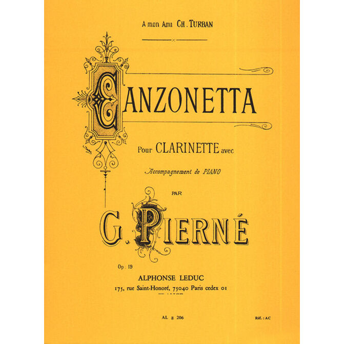 PIERNE, GABIEL.- CANZONETTA OP.19