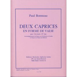 BONNEAU, PAUL.- DOS (2) CAPRICHOS EN FORMA VALS