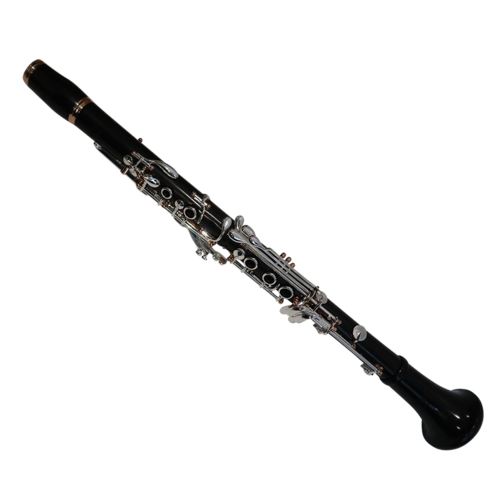 Clarinete Sib Boehm Venus Granadillo 17 LLaves Plateadas y Pilares Oro Rosa