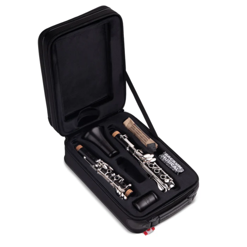 Clarinete Sib Backun Protege Granadillo 18 Llaves Plateadas y Pilares Plateados
