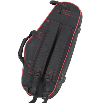 Estuche Saxo Alto Ortola 117 Con Forma Negra Con Ribetes Rojos Parte Trasera