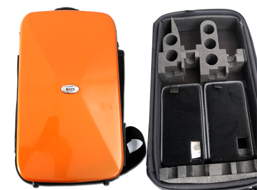 Estuche 2 Clarinetes Bags Evolution EV-1 Metalic Naranja interior