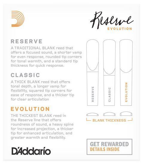 Caa Clarinete Sib D'addario Reserve Evolution 4