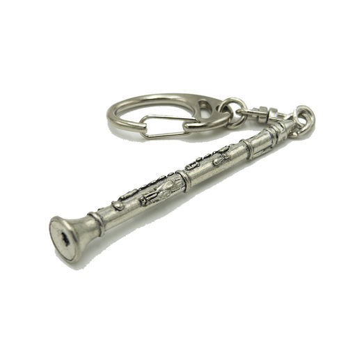 LLavero Clarinete KY Metal Plateado