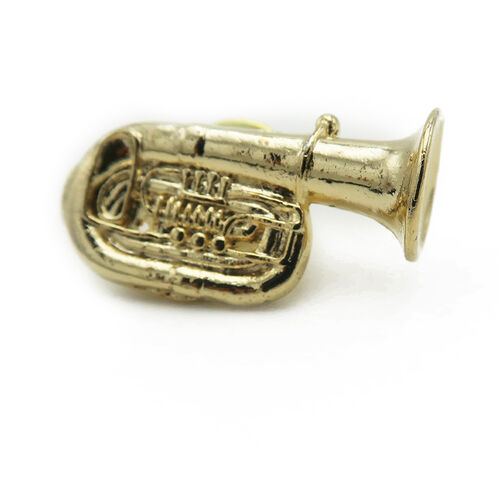 Pin Tuba Dorado 18k