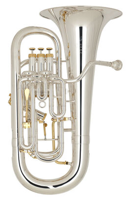 Bombardino Si Bemol 4 Pistones Miraphone Ambassador Edition M5050 Trigger Plateado