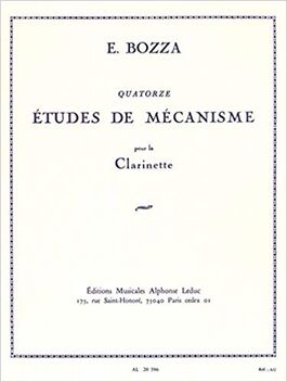 BOZZA, EUGENE.- 14 ESTUDIOS DE MECANISMO (QUATORZE TUDES DE MCANISME)