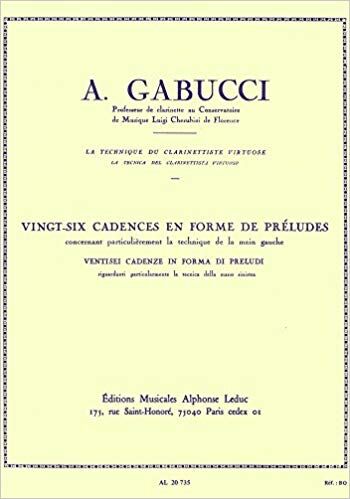 GABUCCI, AGOSTINO - 26 CADENCIAS EN FORMA DE PRELUDIO (VINGT-SIX CADENCES EN FORM DE PRLUDES)