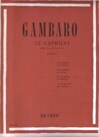 GAMBARO, G. B.- 12 CAPRICHOS OP.18 ( GIAMPIERI)