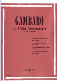 GAMBARO, GIOVANNI BATTISTA.- 22 ESTUDIOS PROGRESIVOS (22 STUDI PROGRESSIVI)