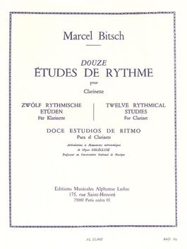 BITSCH, M.- 12 ESTUDIOS RITMO ( DELECLUSE)