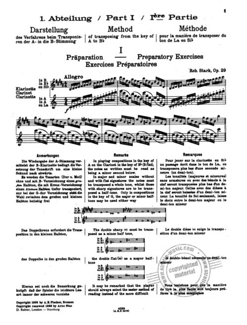 STARK, ROBERT.- EL ARTE DE LA TRANSPOSICIN OP.29/2 SAMPLE 1