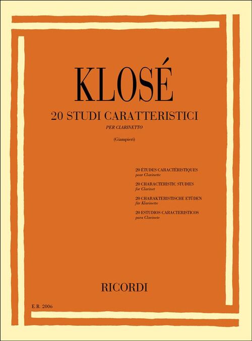 KLOSE, HYACINTHE-ELONORE.- 20 ESTUDIOS CARACTERISTICOS