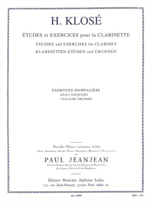 KLOSE, HYACINTHE-ELONORE.- EJERCICIOS DIARIOS (JEANJEAN)