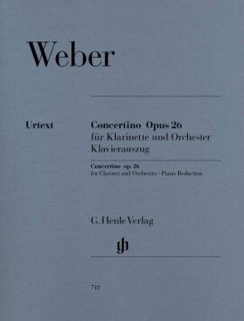 WEBER, CARL MARIA VON.- CONCERTINO OP.26 CLARINETE Y PIANO