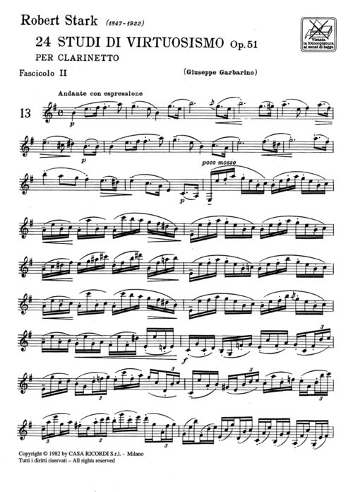 STARK, ROBERT.- 24 ESTUDIOS DE VIRTUOSISMO OP.51 VOL.2 SAMPLE