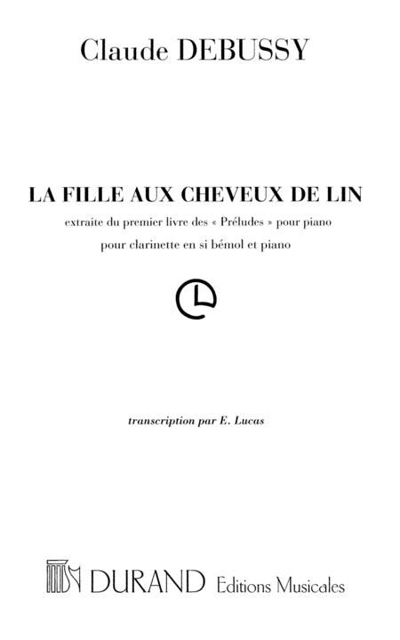 DEBUSSY, CLAUDE.- LA FILLE AUX CHEVEUX DE LIN