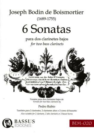 BOISMORTIER.- SEIS (6) SONATAS DOS CLARINETES BAJOS