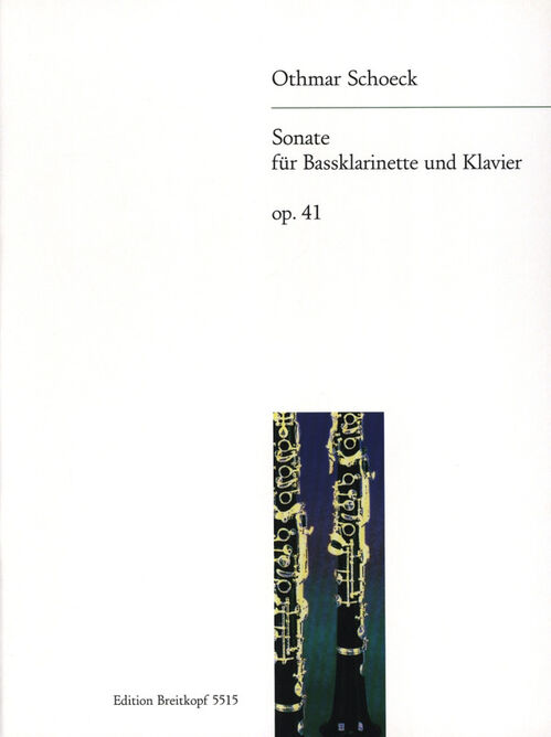 SCHOEK, OTHMAR.- SONATA OP.41 CLARINETE BAJO