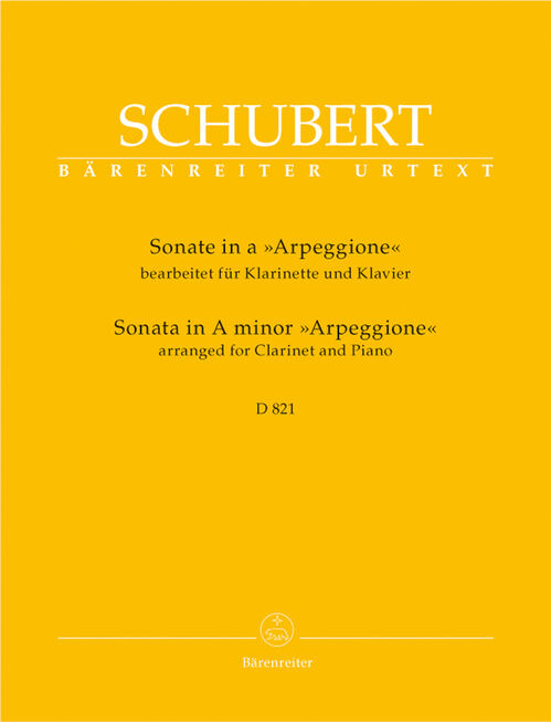 SCHUBERT, FRANZ.- SONATA LA MENOR ARPEGGIONE D821