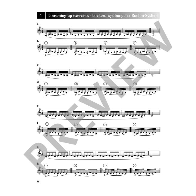 WEHLE, REINER.- CLARINET FUNDAMENTALS 2; SYSTEMATIC FINGERING COURSE SAMPLE
