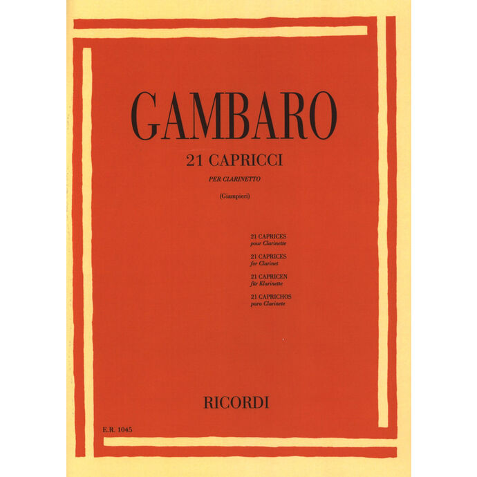 GAMBARO, VINCENZO.- 21 CAPRICHOS