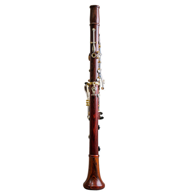 Clarinete Sib Backun Protege Cocobolo 18 Llaves Plateadas Pilares Dorados