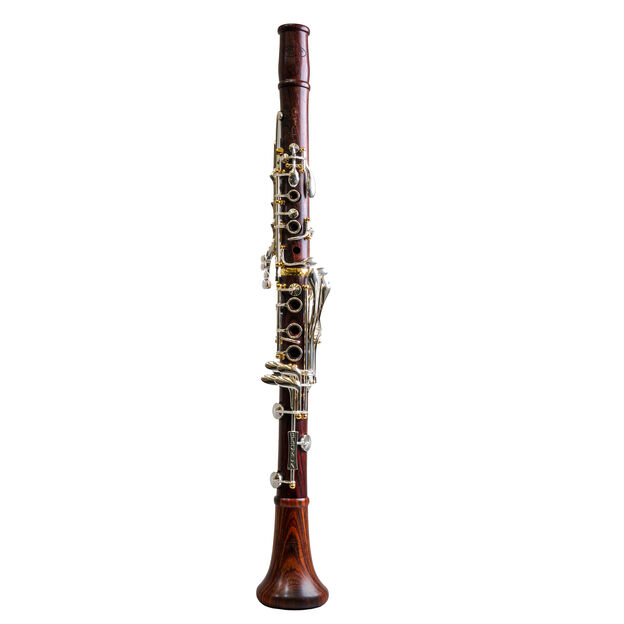 Clarinete Sib Backun Protege Cocobolo 18 Llaves Plateadas Pilares Dorados