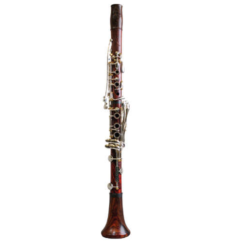 Clarinete Sib Backun Modelo Q2 Cocobolo 18 Llaves Plateadas Pilares Dorados