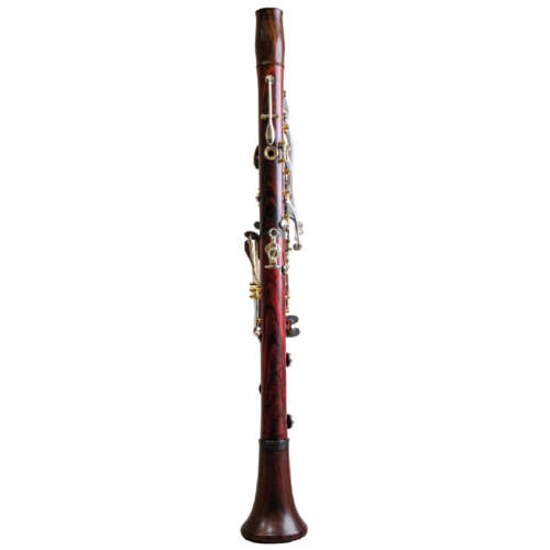 Clarinete Sib Backun Modelo Q2 Cocobolo 18 Llaves Plateadas Pilares Dorados