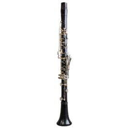 Clarinete Sib Backun Modelo Q2 Granadillo 18 Llaves Plateadas Pilares Dorados